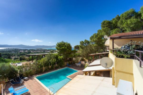 Aetòs Home with shared swimming pool - Porto Pino hill